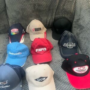 Lot of 9 hat caps